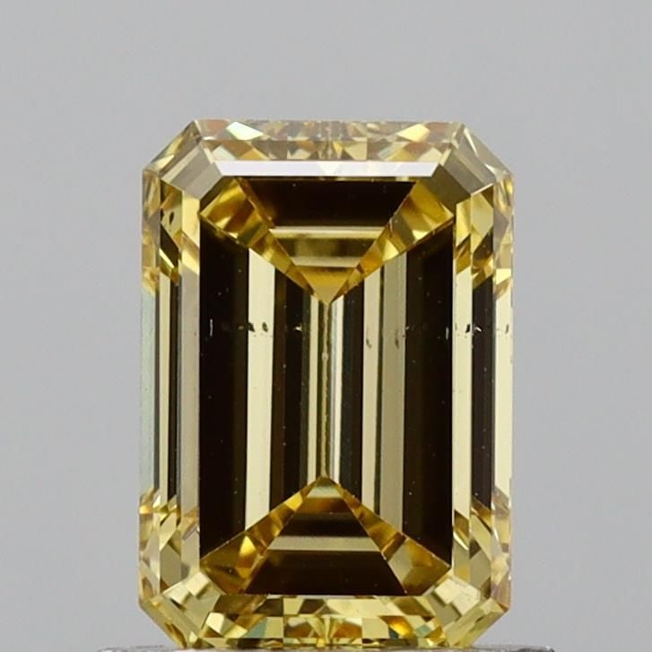 Loose Diamond - EMERALD 1.03ct Fancy Vivid Yellow VS2: Loose Diamond - EMERALD 1.03ct Fancy Vivid Yellow VS2 Source: This is a real non-mined Diamond that has been grown in a lab Shape: EMERALD Carats: 1.03 Color: Fancy Vivid Yellow Certification: NONE Vi