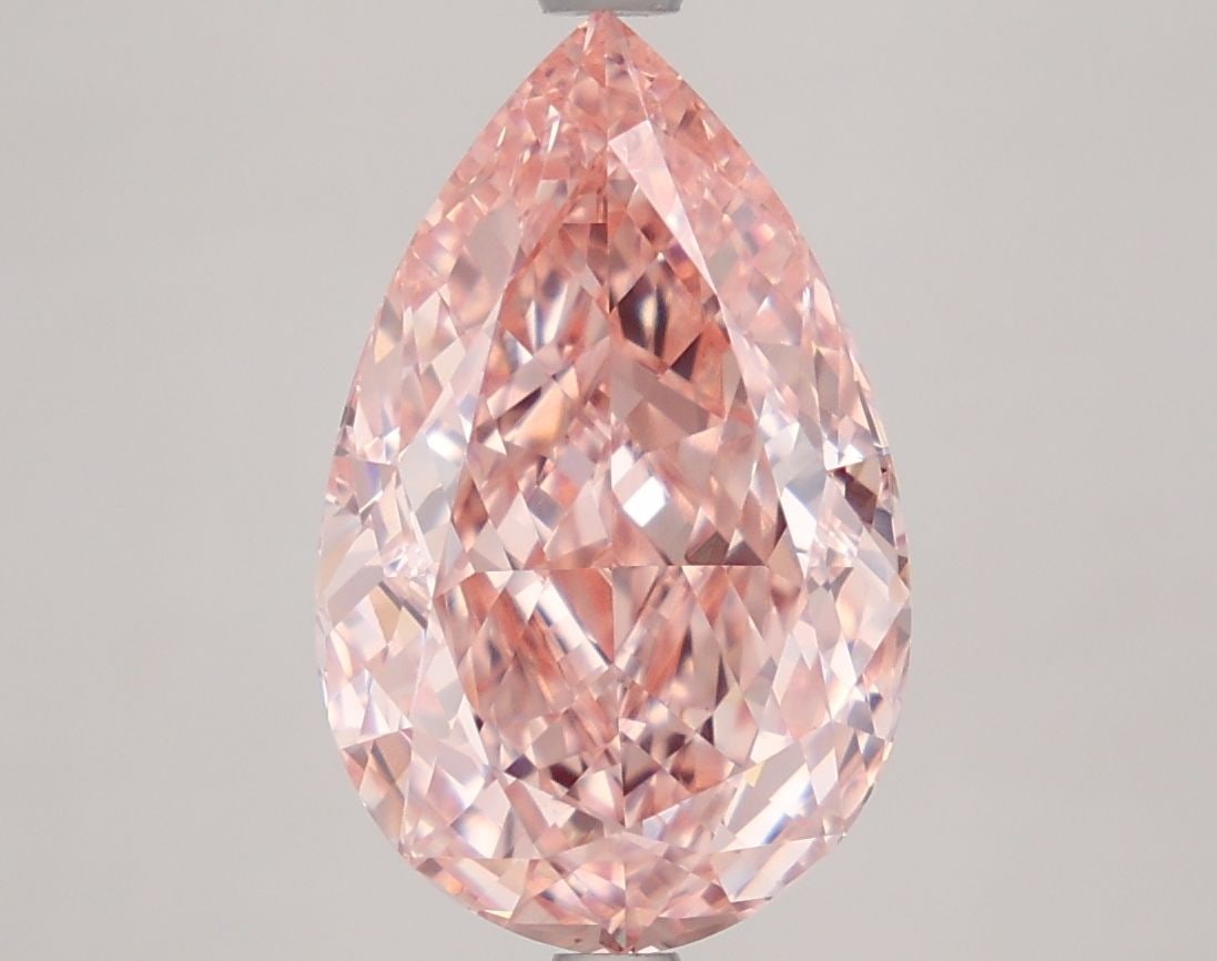 Loose Diamond - PEAR 4.41ct Fancy Intense Pink VVS2: Loose Diamond - PEAR 4.41ct Fancy Intense Pink VVS2 Source: This is a real non-mined Diamond that has been grown in a lab Shape: PEAR Carats: 4.41 Color: Fancy Intense Pink Certification: IGI Video: