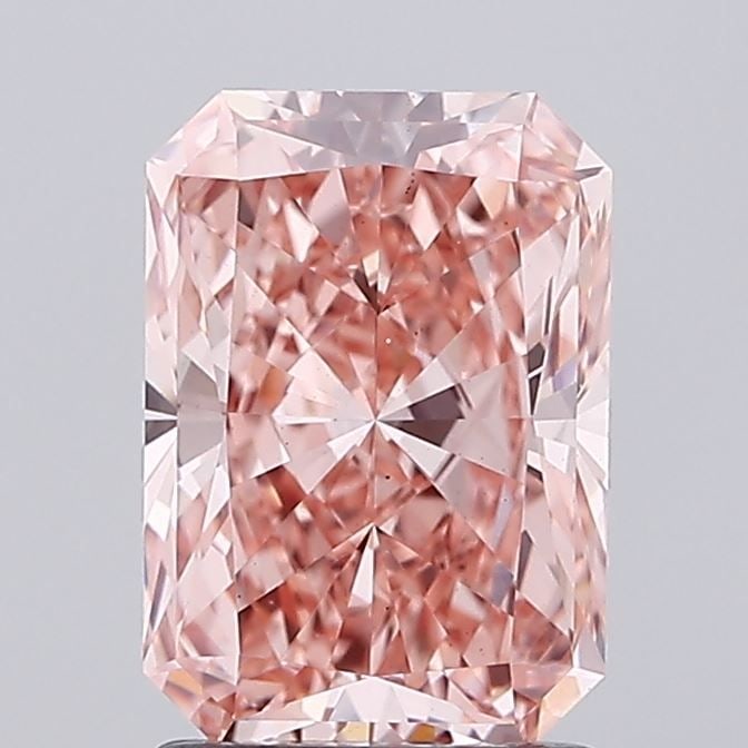 Loose Diamond - RADIANT 1.86ct Fancy Vivid Pink VS1: Loose Diamond - RADIANT 1.86ct Fancy Vivid Pink VS1 Source: This is a real non-mined Diamond that has been grown in a lab Shape: RADIANT Carats: 1.86 Color: Fancy Vivid Pink Certification: IGI Video: