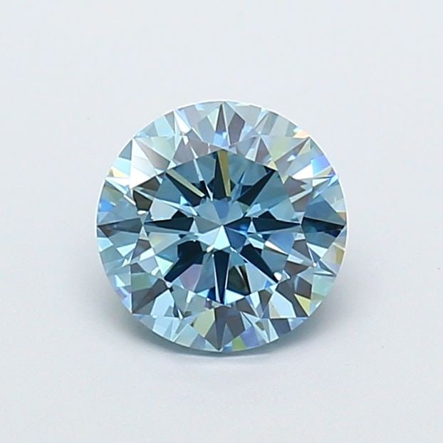 Loose Diamond - ROUND 1.55ct Fancy Vivid Blue VVS2: Loose Diamond - ROUND 1.55ct Fancy Vivid Blue VVS2 Source: This is a real non-mined Diamond that has been grown in a lab Shape: ROUND Carats: 1.55 Color: Fancy Vivid Blue Certification: IGI Video: