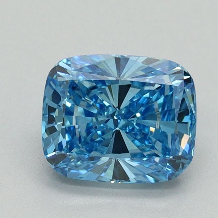 Loose Diamond - CUSHION BRILLIANT 1.03ct Fancy Vivid Blue VS1: Loose Diamond - CUSHION BRILLIANT 1.03ct Fancy Vivid Blue VS1 Source: This is a real non-mined Diamond that has been grown in a lab Shape: CUSHION BRILLIANT Carats: 1.03 Color: Fancy Vivid Blue Certif