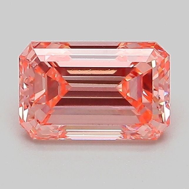 Loose Diamond - EMERALD 1.22ct Fancy Vivid Pink VVS2: Loose Diamond - EMERALD 1.22ct Fancy Vivid Pink VVS2 Source: This is a real non-mined Diamond that has been grown in a lab Shape: EMERALD Carats: 1.22 Color: Fancy Vivid Pink Certification: IGI Video: