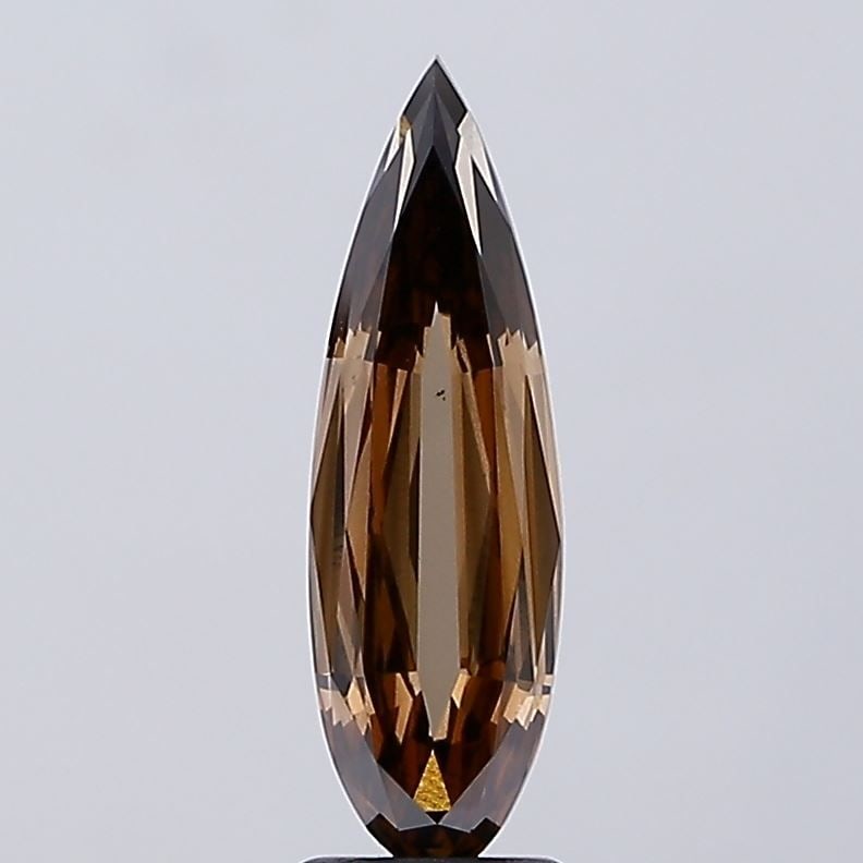 Loose Diamond - PEAR 2.51ct Fancy Brown VS1: Loose Diamond - PEAR 2.51ct Fancy Brown VS1 Source: This is a real non-mined Diamond that has been grown in a lab Shape: PEAR Carats: 2.51 Color: Fancy Brown Certification: IGI Video: