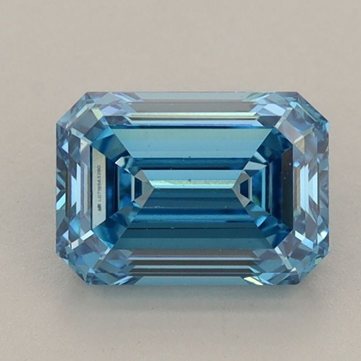 Loose Diamond - EMERALD 1.51ct Fancy Vivid Blue VS1: Loose Diamond - EMERALD 1.51ct Fancy Vivid Blue VS1 Source: This is a real non-mined Diamond that has been grown in a lab Shape: EMERALD Carats: 1.51 Color: Fancy Vivid Blue Certification: IGI Video:
