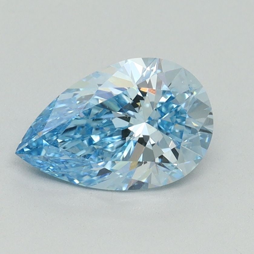 Loose Diamond - PEAR 1.14ct Fancy Vivid Blue VS1: Loose Diamond - PEAR 1.14ct Fancy Vivid Blue VS1 Source: This is a real non-mined Diamond that has been grown in a lab Shape: PEAR Carats: 1.14 Color: Fancy Vivid Blue Certification: IGI Video: