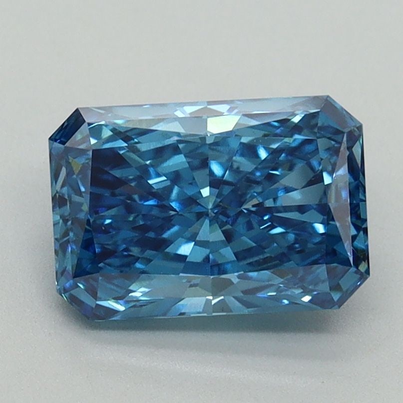 Loose Diamond - RADIANT 1.66ct Fancy Vivid Blue VS1: Loose Diamond - RADIANT 1.66ct Fancy Vivid Blue VS1 Source: This is a real non-mined Diamond that has been grown in a lab Shape: RADIANT Carats: 1.66 Color: Fancy Vivid Blue Certification: IGI Video: