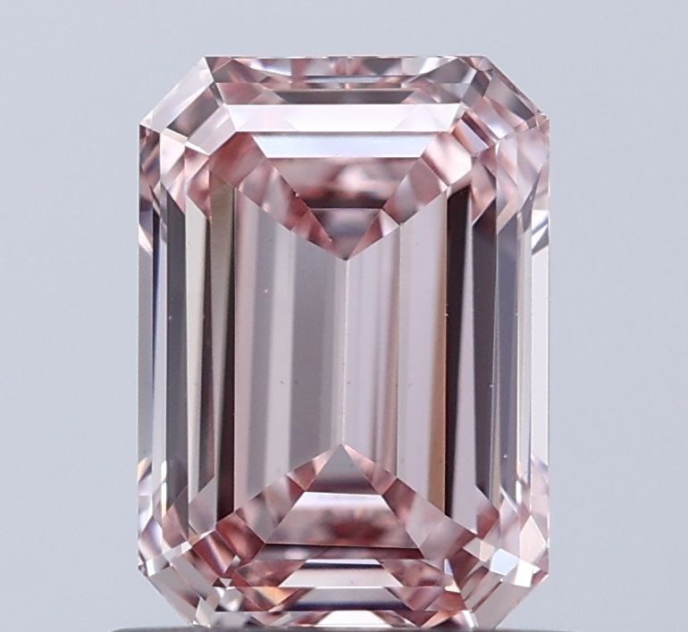 Loose Diamond - EMERALD 1.1ct Fancy Light Pinkish Brown VS1: Loose Diamond - EMERALD 1.1ct Fancy Light Pinkish Brown VS1 Source: This is a real non-mined Diamond that has been grown in a lab Shape: EMERALD Carats: 1.1 Color: Fancy Light Pinkish Brown Certificat