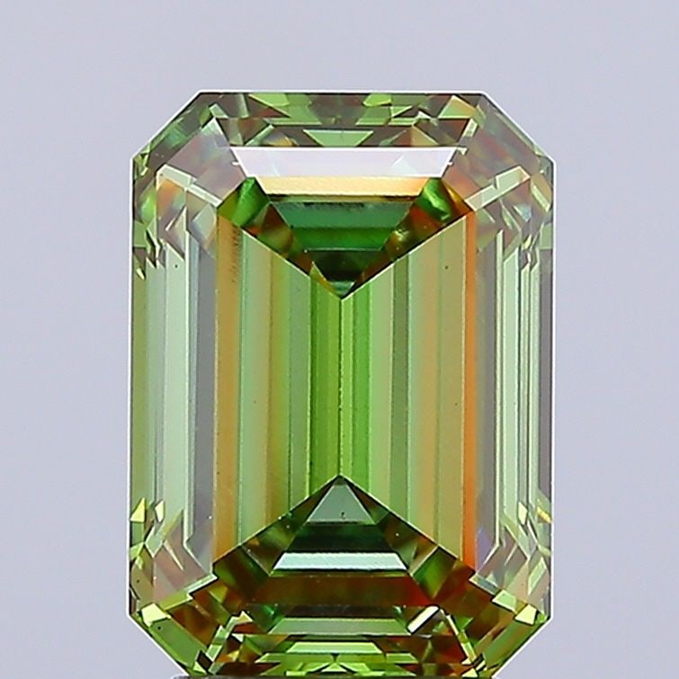 Loose Diamond - EMERALD 4.1ct Fancy Intense Green VS1: Loose Diamond - EMERALD 4.1ct Fancy Intense Green VS1 Source: This is a real non-mined Diamond that has been grown in a lab Shape: EMERALD Carats: 4.1 Color: Fancy Intense Green Certification: IGI Vid