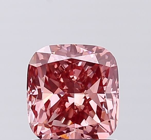 Loose Diamond - CUSHION MODIFIED 1.53ct Fancy Vivid Brownish Pink VS2: Loose Diamond - CUSHION MODIFIED 1.53ct Fancy Vivid Brownish Pink VS2 Source: This is a real non-mined Diamond that has been grown in a lab Shape: CUSHION MODIFIED Carats: 1.53 Color: Fancy Vivid Brow