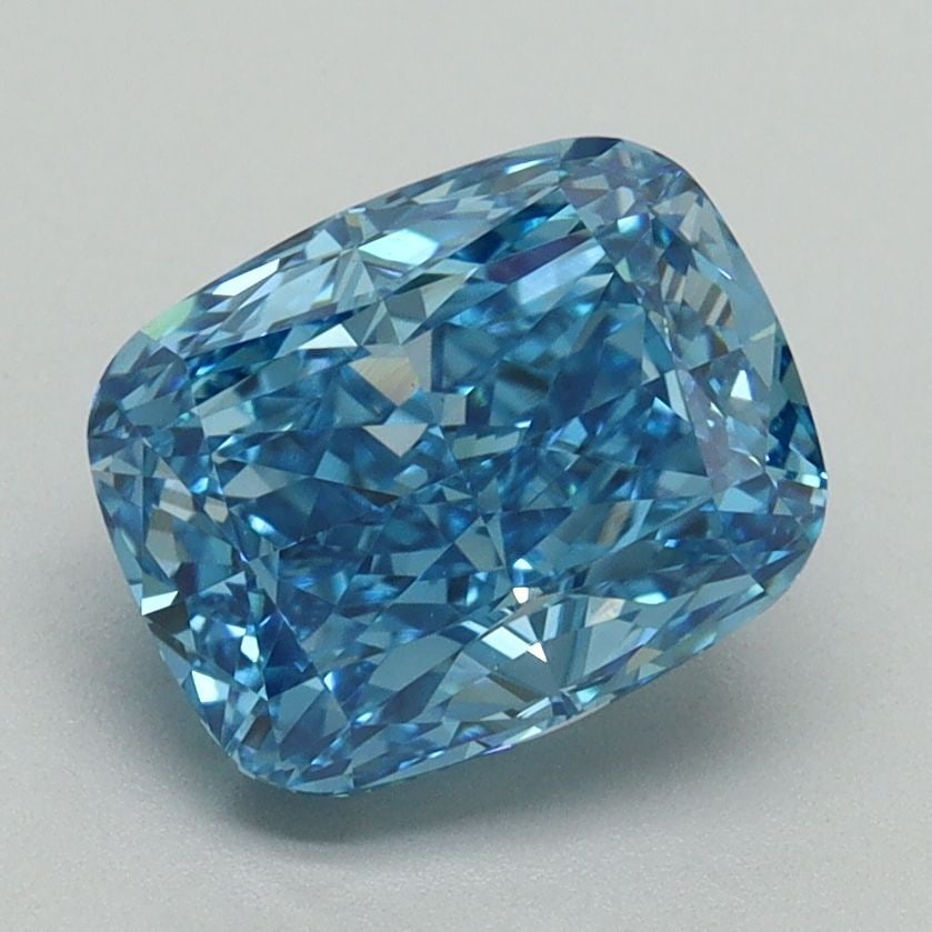 Loose Diamond - CUSHION MODIFIED 2.32ct Fancy Vivid Blue VS1: Loose Diamond - CUSHION MODIFIED 2.32ct Fancy Vivid Blue VS1 Source: This is a real non-mined Diamond that has been grown in a lab Shape: CUSHION MODIFIED Carats: 2.32 Color: Fancy Vivid Blue Certific