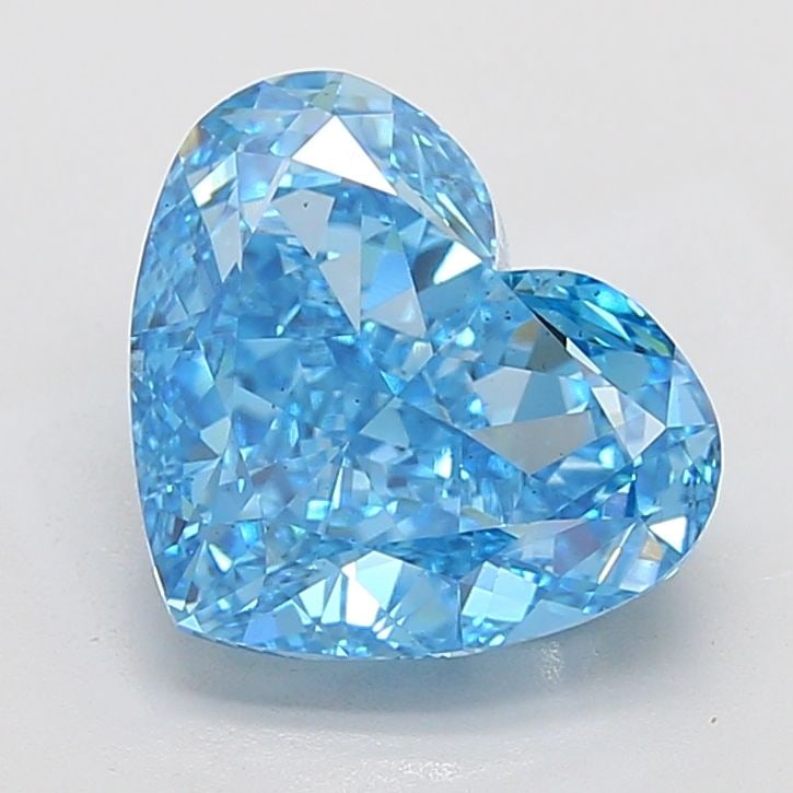 Loose Diamond - HEART 6.49ct Fancy Vivid Blue VS2: Loose Diamond - HEART 6.49ct Fancy Vivid Blue VS2 Source: This is a real non-mined Diamond that has been grown in a lab Shape: HEART Carats: 6.49 Color: Fancy Vivid Blue Certification: IGI Video: