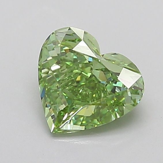 Loose Diamond - HEART 1.51ct Fancy Vivid Green VVS2: Loose Diamond - HEART 1.51ct Fancy Vivid Green VVS2 Source: This is a real non-mined Diamond that has been grown in a lab Shape: HEART Carats: 1.51 Color: Fancy Vivid Green Certification: IGI Video:
