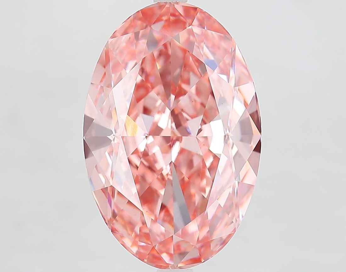 Loose Diamond - OVAL 9.03ct Fancy Vivid Pink VS1: Loose Diamond - OVAL 9.03ct Fancy Vivid Pink VS1 Source: This is a real non-mined Diamond that has been grown in a lab Shape: OVAL Carats: 9.03 Color: Fancy Vivid Pink Certification: IGI Video: