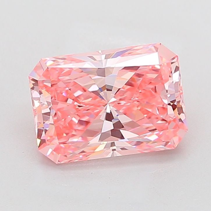 Loose Diamond - RADIANT 4.04ct Fancy Vivid Pink VVS2: Loose Diamond - RADIANT 4.04ct Fancy Vivid Pink VVS2 Source: This is a real non-mined Diamond that has been grown in a lab Shape: RADIANT Carats: 4.04 Color: Fancy Vivid Pink Certification: IGI Video: