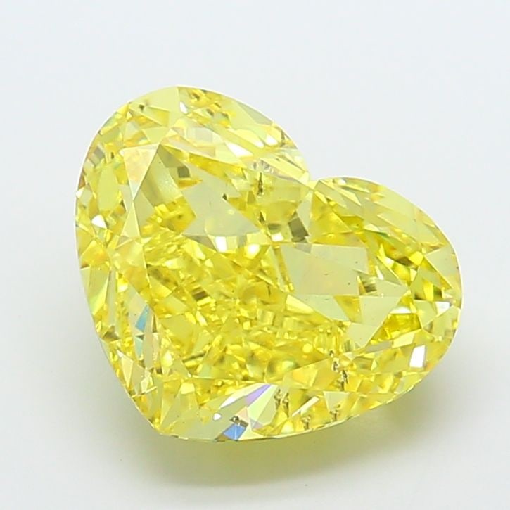Loose Diamond - HEART 9.88ct Fancy Vivid Yellow SI1: Loose Diamond - HEART 9.88ct Fancy Vivid Yellow SI1 Source: This is a real non-mined Diamond that has been grown in a lab Shape: HEART Carats: 9.88 Color: Fancy Vivid Yellow Certification: IGI Video: