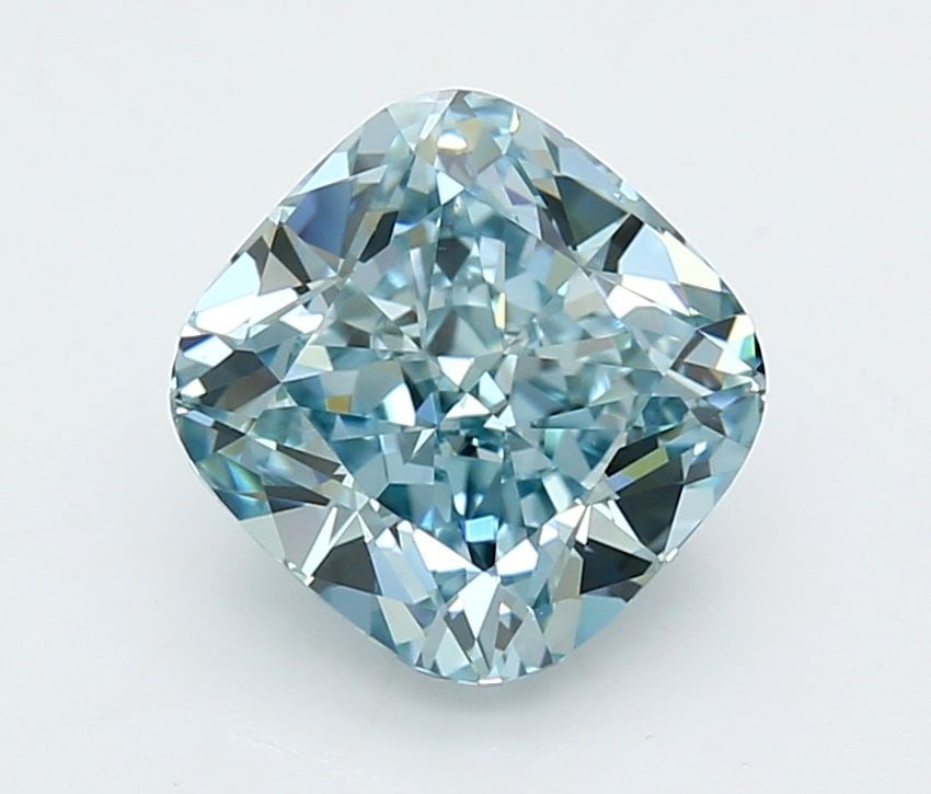 Loose Diamond - CUSHION MODIFIED 3.02ct Fancy Intense Blue VVS2: Loose Diamond - CUSHION MODIFIED 3.02ct Fancy Intense Blue VVS2 Source: This is a real non-mined Diamond that has been grown in a lab Shape: CUSHION MODIFIED Carats: 3.02 Color: Fancy Intense Blue Cer