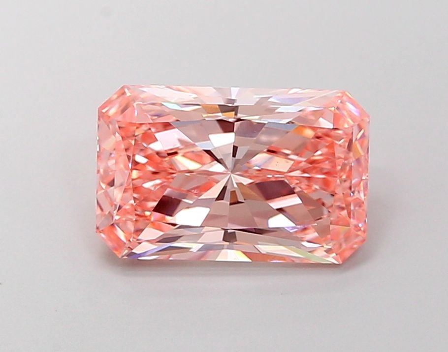 Loose Diamond - RADIANT 3.08ct Fancy Intense Pink VS1: Loose Diamond - RADIANT 3.08ct Fancy Intense Pink VS1 Source: This is a real non-mined Diamond that has been grown in a lab Shape: RADIANT Carats: 3.08 Color: Fancy Intense Pink Certification: IGI Vid