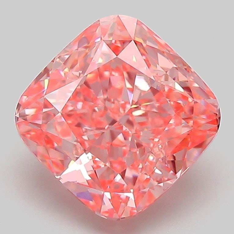 Loose Diamond - CUSHION MODIFIED 3.08ct Fancy Vivid Pink VVS2: Loose Diamond - CUSHION MODIFIED 3.08ct Fancy Vivid Pink VVS2 Source: This is a real non-mined Diamond that has been grown in a lab Shape: CUSHION MODIFIED Carats: 3.08 Color: Fancy Vivid Pink Certifi