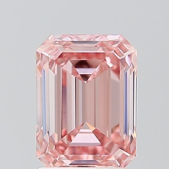 Loose Diamond - EMERALD 2.06ct Fancy Vivid Pink VS1: Loose Diamond - EMERALD 2.06ct Fancy Vivid Pink VS1 Source: This is a real non-mined Diamond that has been grown in a lab Shape: EMERALD Carats: 2.06 Color: Fancy Vivid Pink Certification: NONE Video: