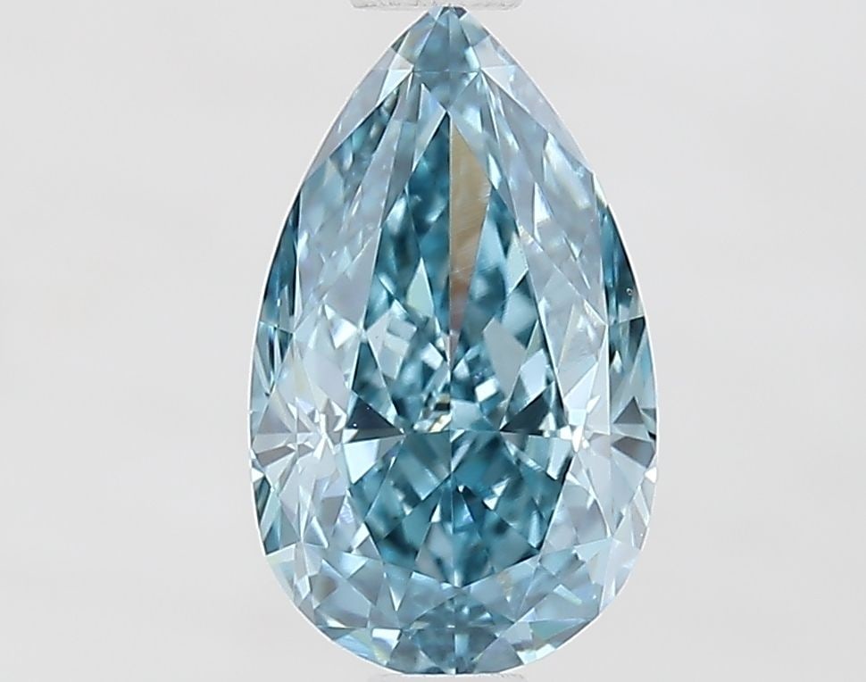 Loose Diamond - PEAR 1.12ct Fancy Vivid Blue VS1: Loose Diamond - PEAR 1.12ct Fancy Vivid Blue VS1 Source: This is a real non-mined Diamond that has been grown in a lab Shape: PEAR Carats: 1.12 Color: Fancy Vivid Blue Certification: IGI Video: