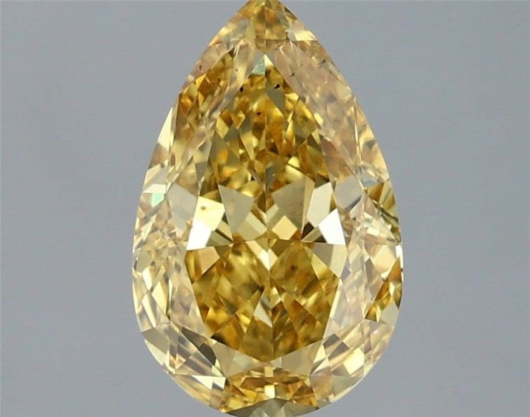 Loose Diamond - PEAR 1.75ct Fancy Vivid Yellow VS2: Loose Diamond - PEAR 1.75ct Fancy Vivid Yellow VS2 Source: This is a real non-mined Diamond that has been grown in a lab Shape: PEAR Carats: 1.75 Color: Fancy Vivid Yellow Certification: IGI Video: