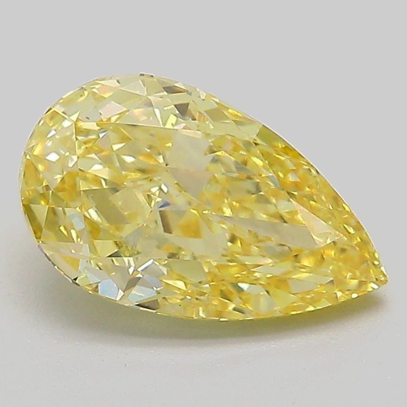 Loose Diamond - PEAR 2.03ct Fancy Intense Yellow VS1: Loose Diamond - PEAR 2.03ct Fancy Intense Yellow VS1 Source: This is a real non-mined Diamond that has been grown in a lab Shape: PEAR Carats: 2.03 Color: Fancy Intense Yellow Certification: IGI Video
