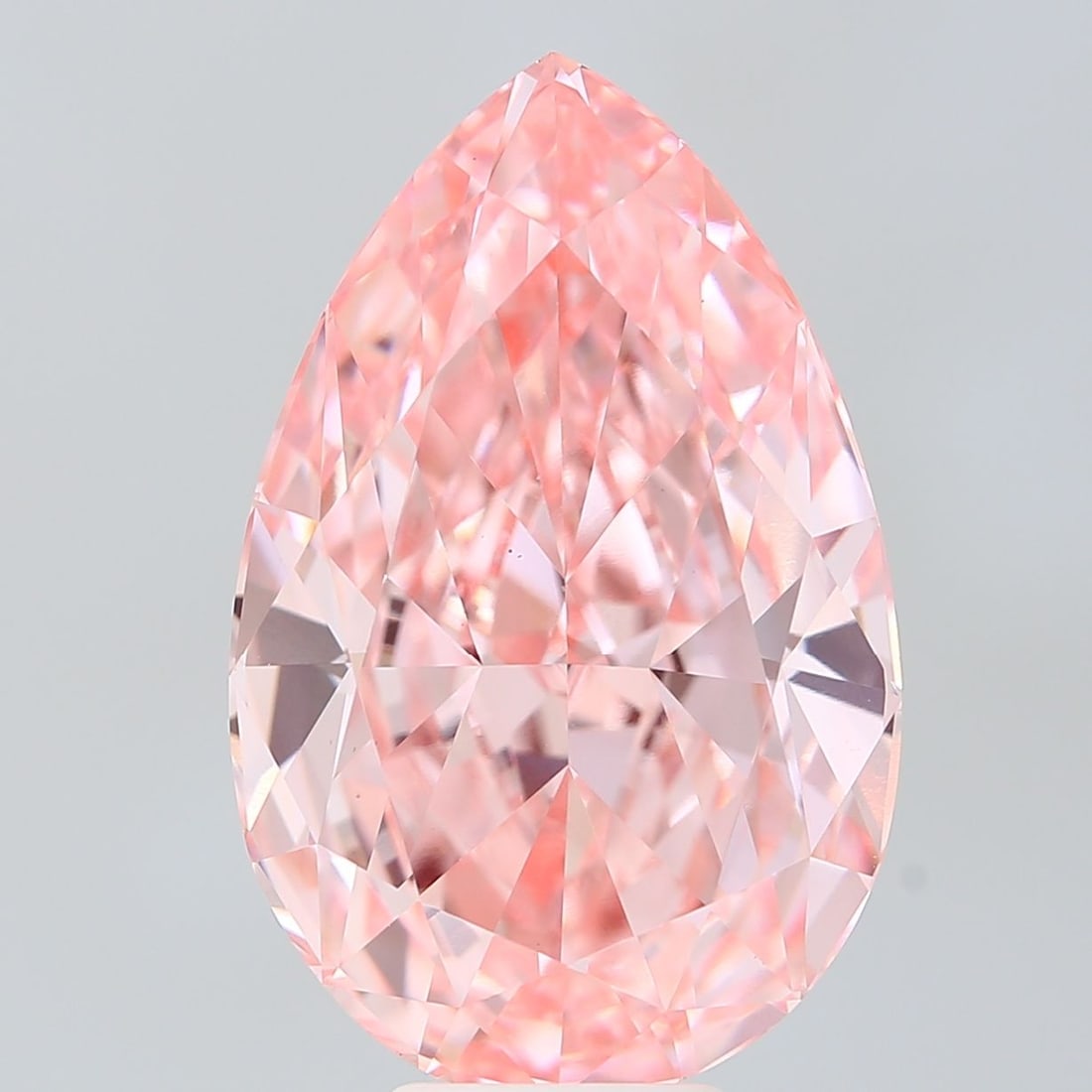 Loose Diamond - PEAR 10.02ct Fancy Vivid Pink VS1: Loose Diamond - PEAR 10.02ct Fancy Vivid Pink VS1 Source: This is a real non-mined Diamond that has been grown in a lab Shape: PEAR Carats: 10.02 Color: Fancy Vivid Pink Certification: IGI Video: