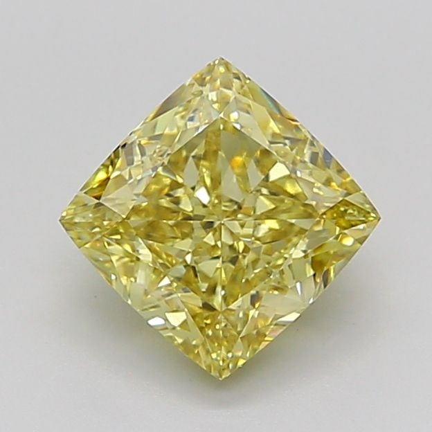 Loose Diamond - CUSHION MODIFIED 3.01ct Fancy Intense Yellow VS1: Loose Diamond - CUSHION MODIFIED 3.01ct Fancy Intense Yellow VS1 Source: This is a real non-mined Diamond that has been grown in a lab Shape: CUSHION MODIFIED Carats: 3.01 Color: Fancy Intense Yellow 