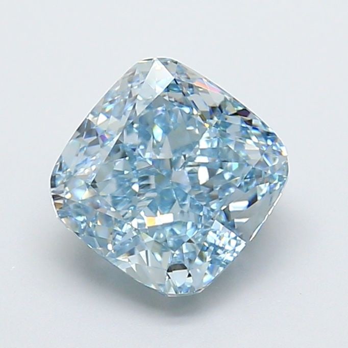 Loose Diamond - CUSHION MODIFIED 3.06ct Fancy Vivid Blue VVS2: Loose Diamond - CUSHION MODIFIED 3.06ct Fancy Vivid Blue VVS2 Source: This is a real non-mined Diamond that has been grown in a lab Shape: CUSHION MODIFIED Carats: 3.06 Color: Fancy Vivid Blue Certifi