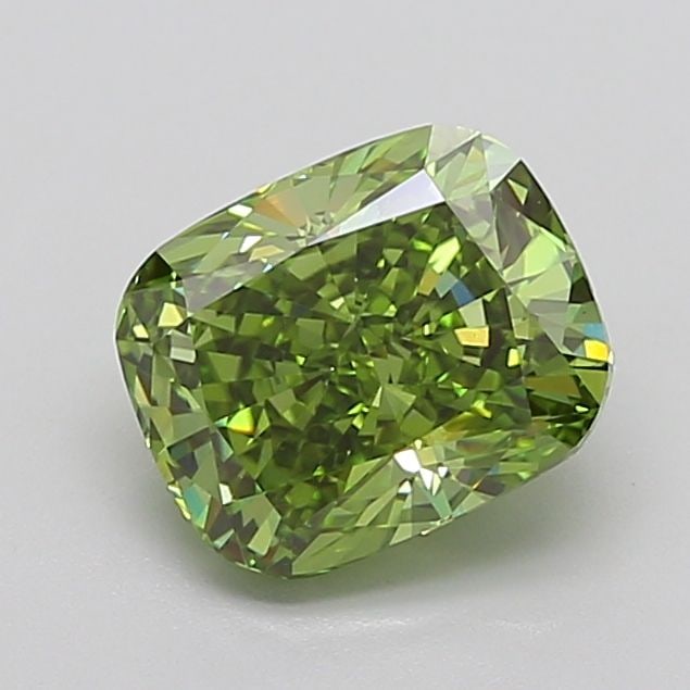 Loose Diamond - CUSHION MODIFIED 3.19ct Fancy Vivid Green VS1: Loose Diamond - CUSHION MODIFIED 3.19ct Fancy Vivid Green VS1 Source: This is a real non-mined Diamond that has been grown in a lab Shape: CUSHION MODIFIED Carats: 3.19 Color: Fancy Vivid Green Certif