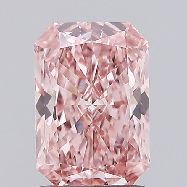 Loose Diamond - RADIANT 1.51ct Fancy Vivid Pink VS1: Loose Diamond - RADIANT 1.51ct Fancy Vivid Pink VS1 Source: This is a real non-mined Diamond that has been grown in a lab Shape: RADIANT Carats: 1.51 Color: Fancy Vivid Pink Certification: IGI Video: