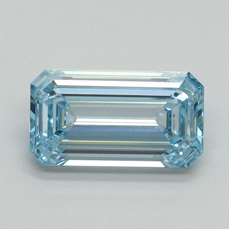 Loose Diamond - EMERALD 1.02ct Fancy Vivid Blue VVS2: Loose Diamond - EMERALD 1.02ct Fancy Vivid Blue VVS2 Source: This is a real non-mined Diamond that has been grown in a lab Shape: EMERALD Carats: 1.02 Color: Fancy Vivid Blue Certification: IGI Video: