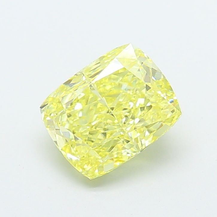 Loose Diamond - CUSHION MODIFIED 2.04ct Fancy Intense Yellow VVS2: Loose Diamond - CUSHION MODIFIED 2.04ct Fancy Intense Yellow VVS2 Source: This is a real non-mined Diamond that has been grown in a lab Shape: CUSHION MODIFIED Carats: 2.04 Color: Fancy Intense Yellow