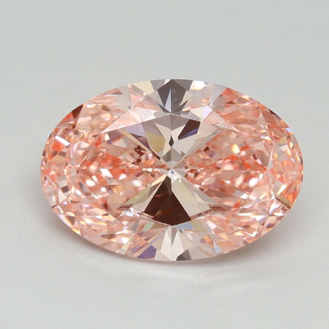 Loose Diamond - OVAL 3.0ct Fancy Vivid Pink VVS2: Loose Diamond - OVAL 3.0ct Fancy Vivid Pink VVS2 Source: This is a real non-mined Diamond that has been grown in a lab Shape: OVAL Carats: 3.0 Color: Fancy Vivid Pink Certification: IGI Video: