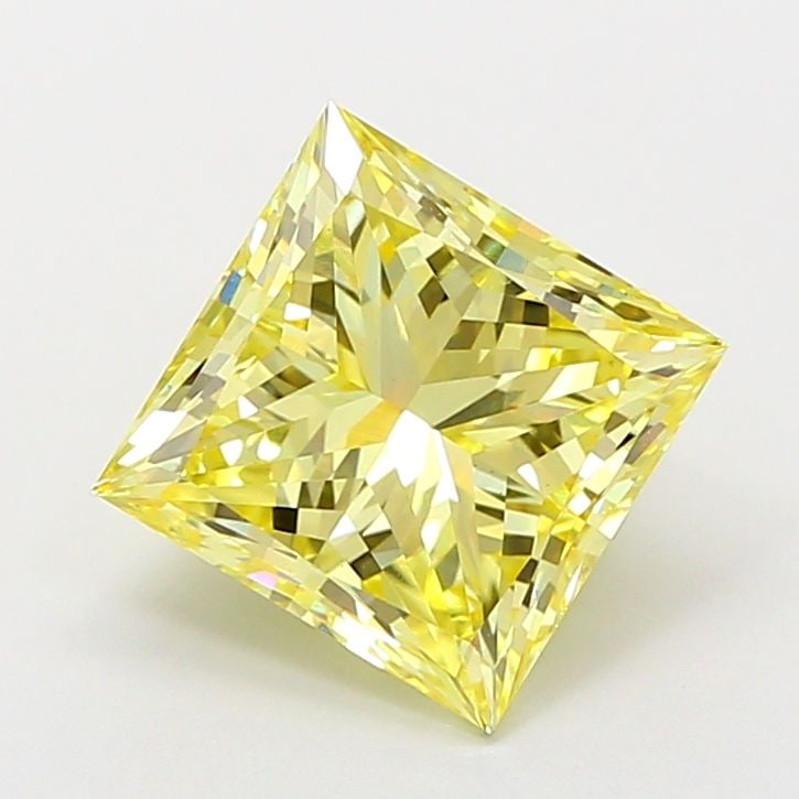 Loose Diamond - PRINCESS 3.01ct Fancy Yellow VS1: Loose Diamond - PRINCESS 3.01ct Fancy Yellow VS1 Source: This is a real non-mined Diamond that has been grown in a lab Shape: PRINCESS Carats: 3.01 Color: Fancy Yellow Certification: IGI PLEASE NOTE: 