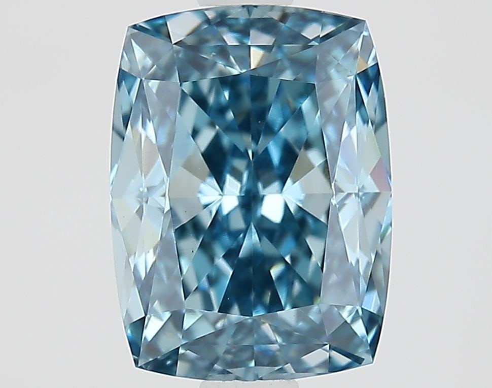 Loose Diamond - CUSHION MODIFIED 1.91ct Fancy Vivid Blue VS1: Loose Diamond - CUSHION MODIFIED 1.91ct Fancy Vivid Blue VS1 Source: This is a real non-mined Diamond that has been grown in a lab Shape: CUSHION MODIFIED Carats: 1.91 Color: Fancy Vivid Blue Certific