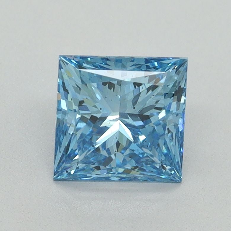 Loose Diamond - PRINCESS 1.18ct Fancy Vivid Blue SI1: Loose Diamond - PRINCESS 1.18ct Fancy Vivid Blue SI1 Source: This is a real non-mined Diamond that has been grown in a lab Shape: PRINCESS Carats: 1.18 Color: Fancy Vivid Blue Certification: IGI Video