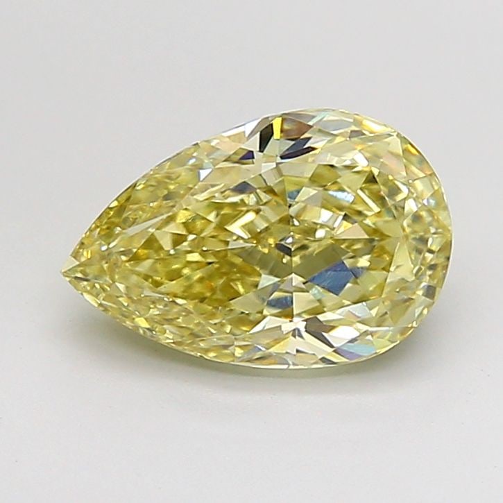 Loose Diamond - PEAR 2.36ct Fancy Yellow VS1: Loose Diamond - PEAR 2.36ct Fancy Yellow VS1 Source: This is a real non-mined Diamond that has been grown in a lab Shape: PEAR Carats: 2.36 Color: Fancy Yellow Certification: IGI Video: