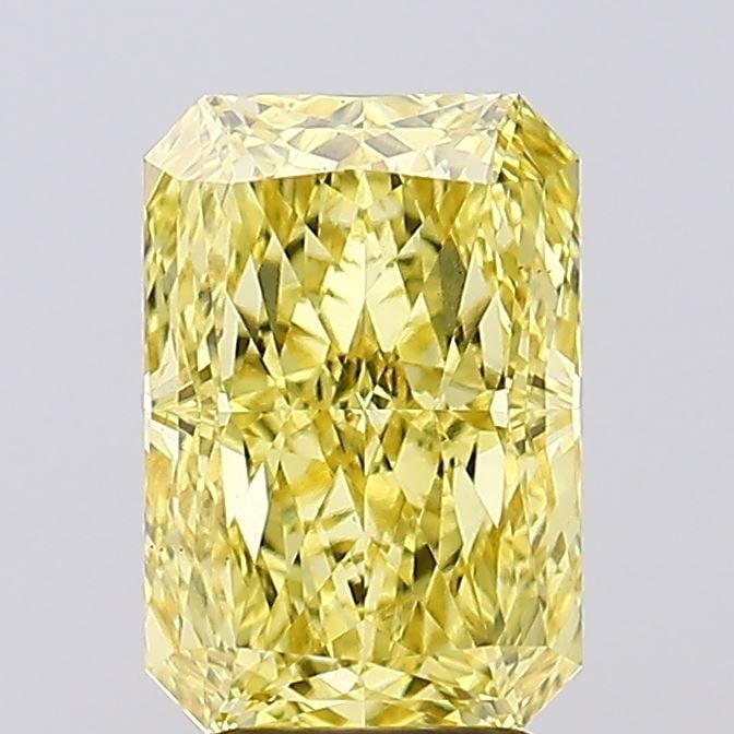 Loose Diamond - RADIANT 4.08ct Fancy Vivid Yellow VS2: Loose Diamond - RADIANT 4.08ct Fancy Vivid Yellow VS2 Source: This is a real non-mined Diamond that has been grown in a lab Shape: RADIANT Carats: 4.08 Color: Fancy Vivid Yellow Certification: IGI Vid