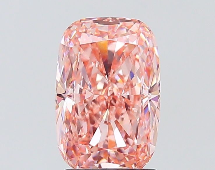 Loose Diamond - CUSHION MODIFIED 2.51ct Fancy Intense Pink VS1: Loose Diamond - CUSHION MODIFIED 2.51ct Fancy Intense Pink VS1 Source: This is a real non-mined Diamond that has been grown in a lab Shape: CUSHION MODIFIED Carats: 2.51 Color: Fancy Intense Pink Cert