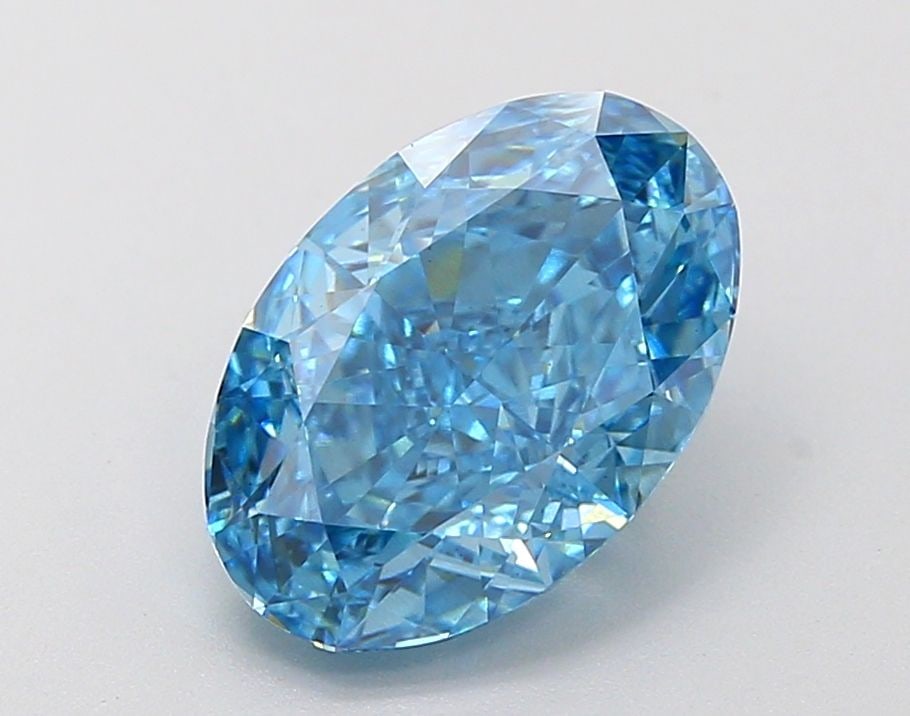 Loose Diamond - OVAL 3.21ct Fancy Vivid Blue VS1: Loose Diamond - OVAL 3.21ct Fancy Vivid Blue VS1 Source: This is a real non-mined Diamond that has been grown in a lab Shape: OVAL Carats: 3.21 Color: Fancy Vivid Blue Certification: IGI Video: