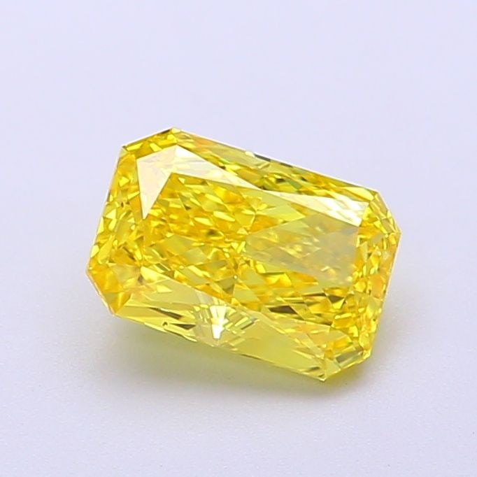 Loose Diamond - RADIANT 1.16ct Fancy Vivid Yellow VVS2: Loose Diamond - RADIANT 1.16ct Fancy Vivid Yellow VVS2 Source: This is a real non-mined Diamond that has been grown in a lab Shape: RADIANT Carats: 1.16 Color: Fancy Vivid Yellow Certification: IGI Vi