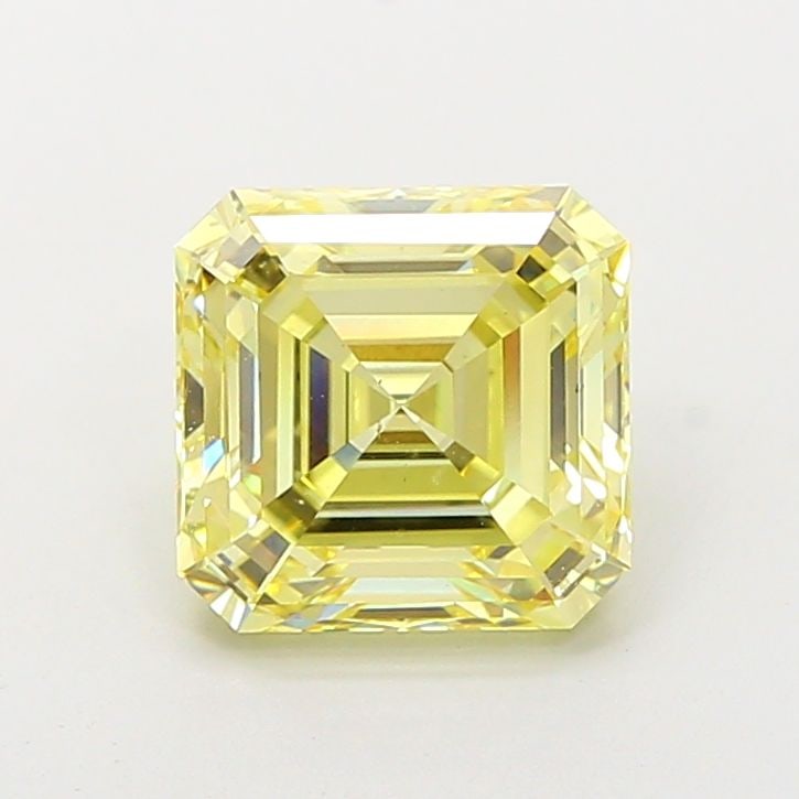 Loose Diamond - ASSCHER 4.02ct Fancy Yellow VS1: Loose Diamond - ASSCHER 4.02ct Fancy Yellow VS1 Source: This is a real non-mined Diamond that has been grown in a lab Shape: ASSCHER Carats: 4.02 Color: Fancy Yellow Certification: IGI Video: