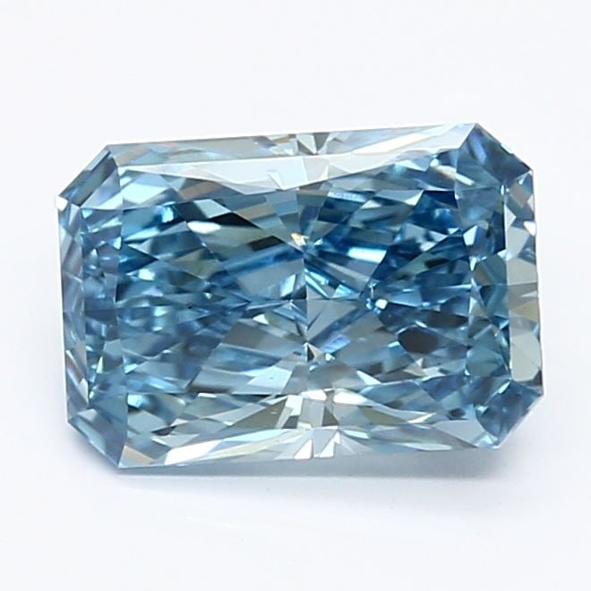 Loose Diamond - RADIANT 1.54ct Fancy Vivid Blue VS2: Loose Diamond - RADIANT 1.54ct Fancy Vivid Blue VS2 Source: This is a real non-mined Diamond that has been grown in a lab Shape: RADIANT Carats: 1.54 Color: Fancy Vivid Blue Certification: IGI Video:
