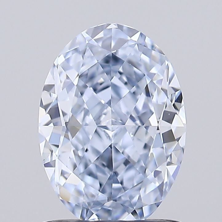 Loose Diamond - OVAL 1.11ct Fancy Blue VVS2: Loose Diamond - OVAL 1.11ct Fancy Blue VVS2 Source: This is a real non-mined Diamond that has been grown in a lab Shape: OVAL Carats: 1.11 Color: Fancy Blue Certification: IGI Video: