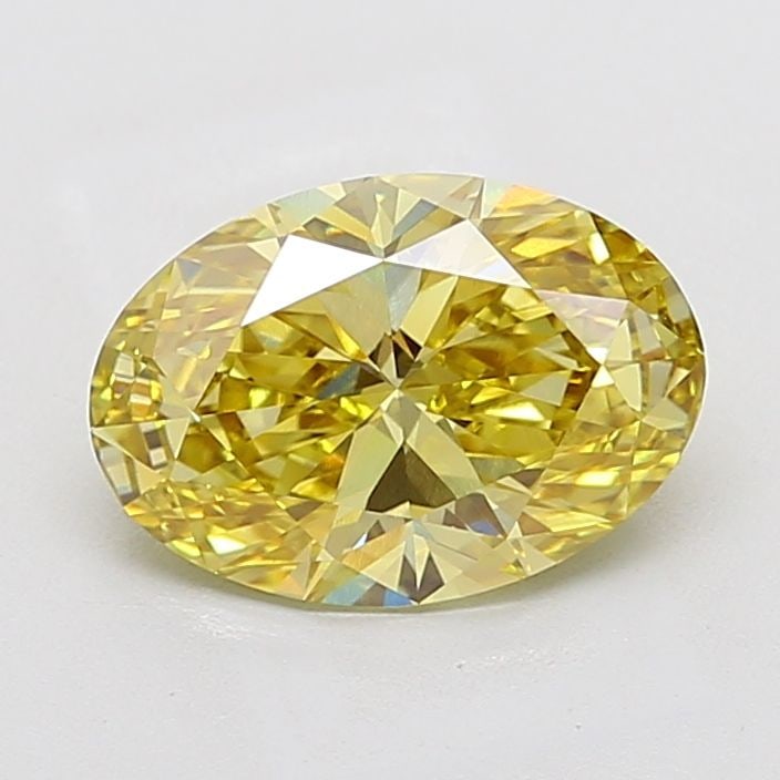 Loose Diamond - OVAL 3.08ct Fancy Intense Yellow VVS2: Loose Diamond - OVAL 3.08ct Fancy Intense Yellow VVS2 Source: This is a real non-mined Diamond that has been grown in a lab Shape: OVAL Carats: 3.08 Color: Fancy Intense Yellow Certification: IGI Vide