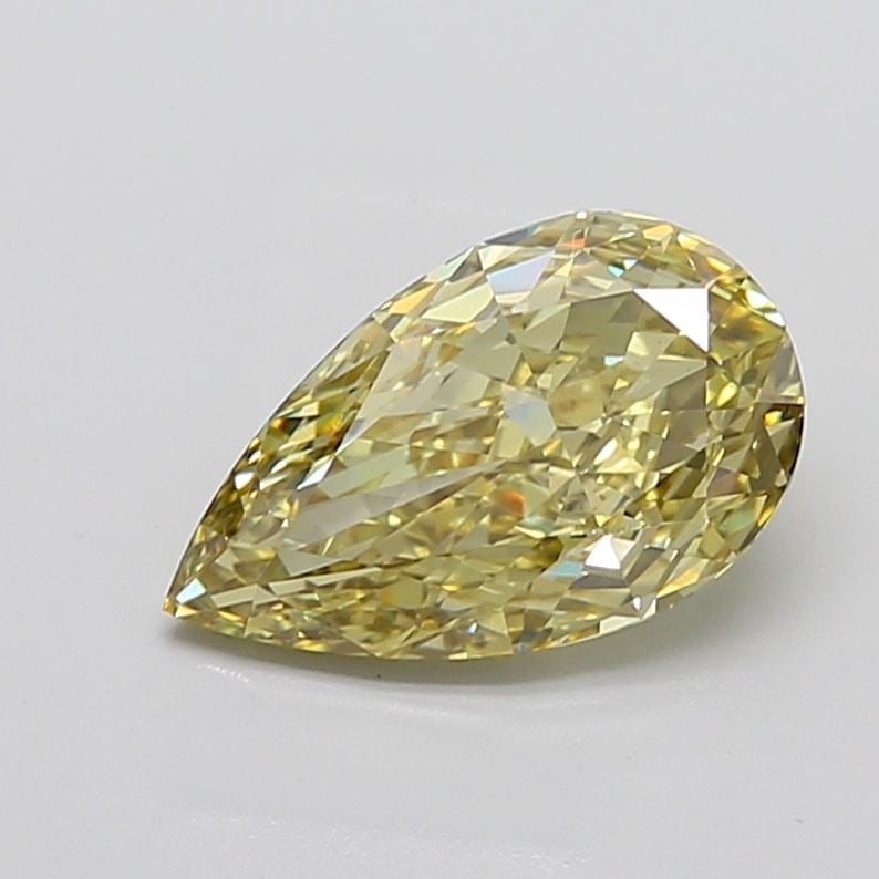 Loose Diamond - PEAR 3.73ct Fancy Intense Yellow VS1: Loose Diamond - PEAR 3.73ct Fancy Intense Yellow VS1 Source: This is a real non-mined Diamond that has been grown in a lab Shape: PEAR Carats: 3.73 Color: Fancy Intense Yellow Certification: IGI PLEAS