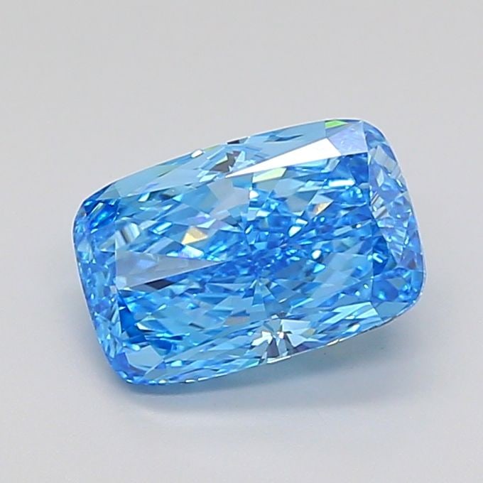 Loose Diamond - CUSHION MODIFIED 3.02ct Fancy Vivid Blue VVS2: Loose Diamond - CUSHION MODIFIED 3.02ct Fancy Vivid Blue VVS2 Source: This is a real non-mined Diamond that has been grown in a lab Shape: CUSHION MODIFIED Carats: 3.02 Color: Fancy Vivid Blue Certifi