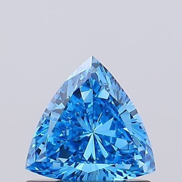 Loose Diamond - TRIANGULAR 0.48ct Fancy Vivid Blue VVS1: Loose Diamond - TRIANGULAR 0.48ct Fancy Vivid Blue VVS1 Source: This is a real non-mined Diamond that has been grown in a lab Shape: TRIANGULAR Carats: 0.48 Color: Fancy Vivid Blue Certification: IGI 