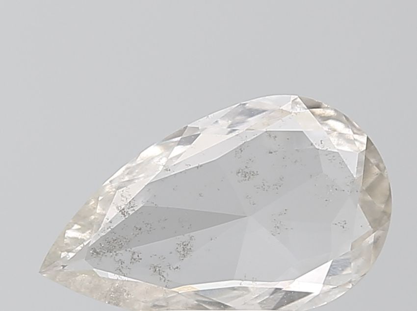 Loose Diamond - PEAR 1.33ct Salt and Pepper I1: Loose Diamond - PEAR 1.33ct Salt and Pepper I1 Source: This is a real non-mined Diamond that has been grown in a lab Shape: PEAR Carats: 1.33 Color: Salt and Pepper Certification: NONE Video:
